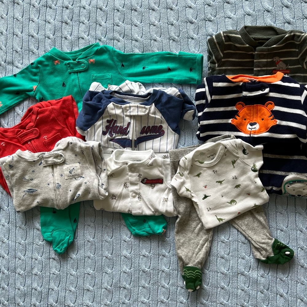 Nine Pack of Newborn PJs 🥰